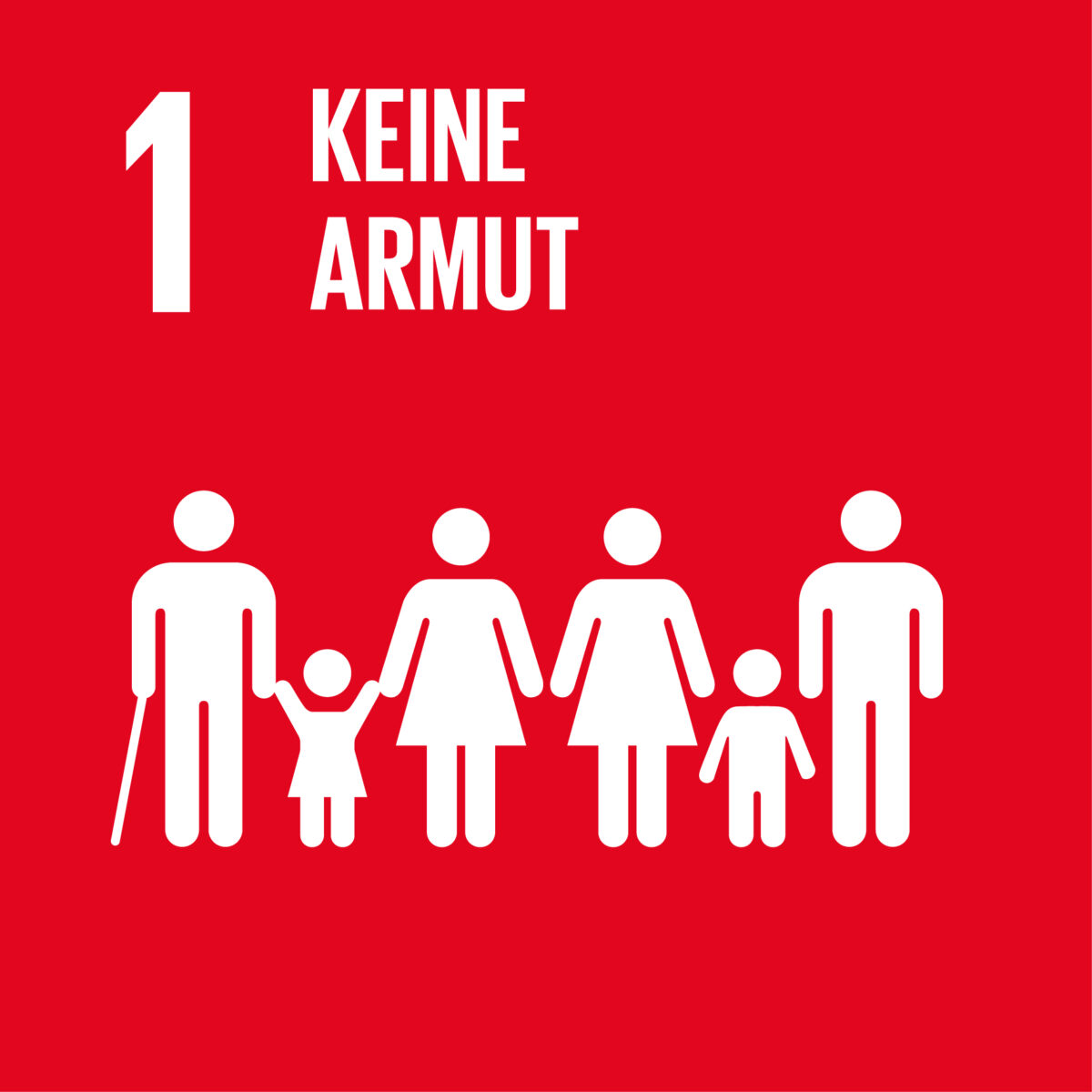Grafik UN-Ziel für nachhaltige Entwicklung Nr. 1: Keine Armut