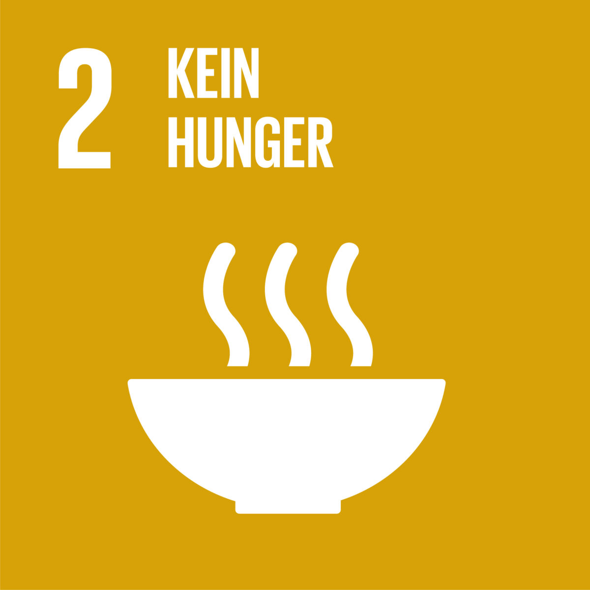 Grafik UN-Ziel für nachhaltige Entwicklung Nr. 2: Kein Hunger